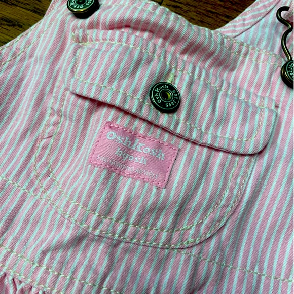 Pink & White OshKosh Overall Dress - Picture 3 of 4